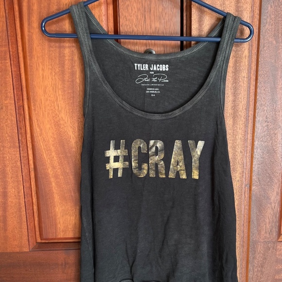 Tyler Jacobs For Feel The Peace - Black Tank w/ Gold # CRAY -Women's Size XS - Picture 2 of 11